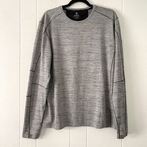 Kuhl Mens XL Alloy Crew Shirt Gray Long Sleeve Athletic Performance